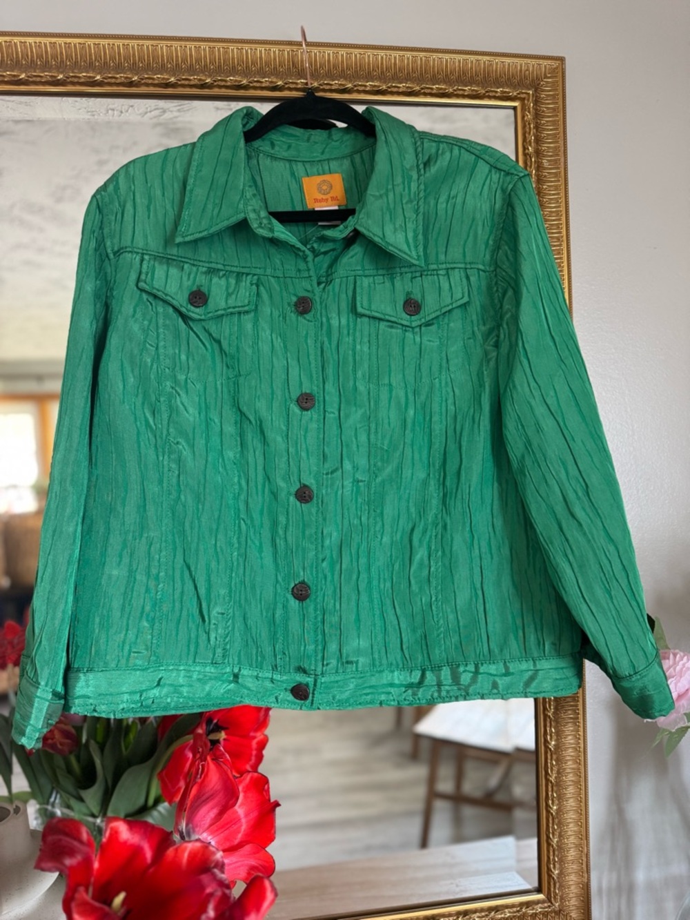 Ruby Rd Emerald Green Jacket - Picture 2 of 5
